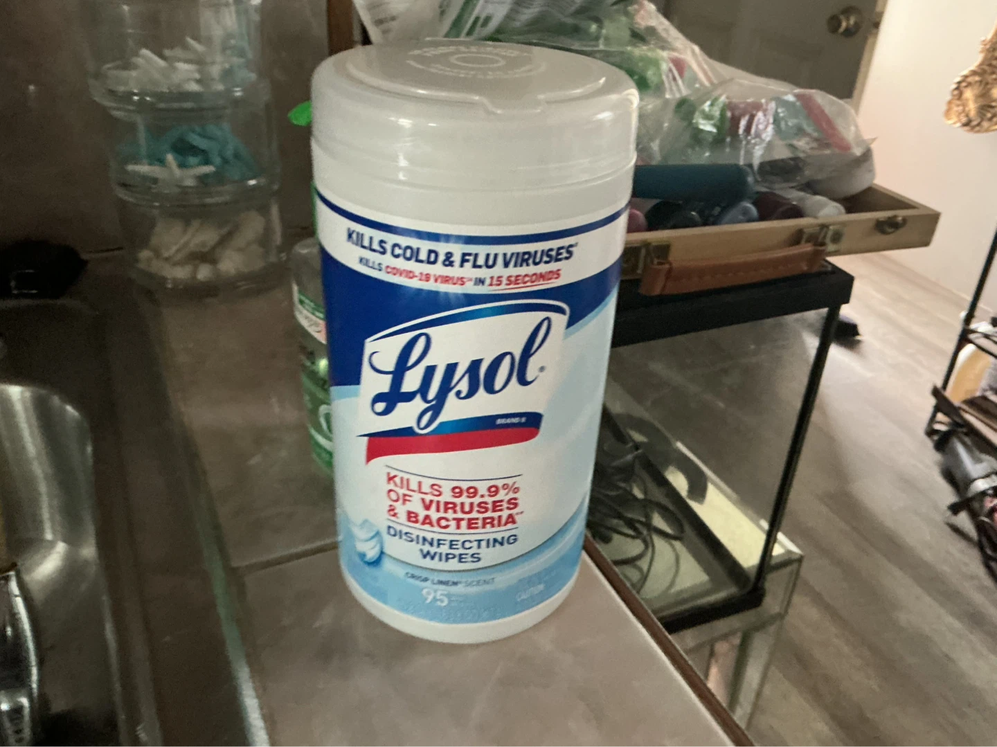Lysol Disinfecting Wipes - Crisp Linen Scent ⚽