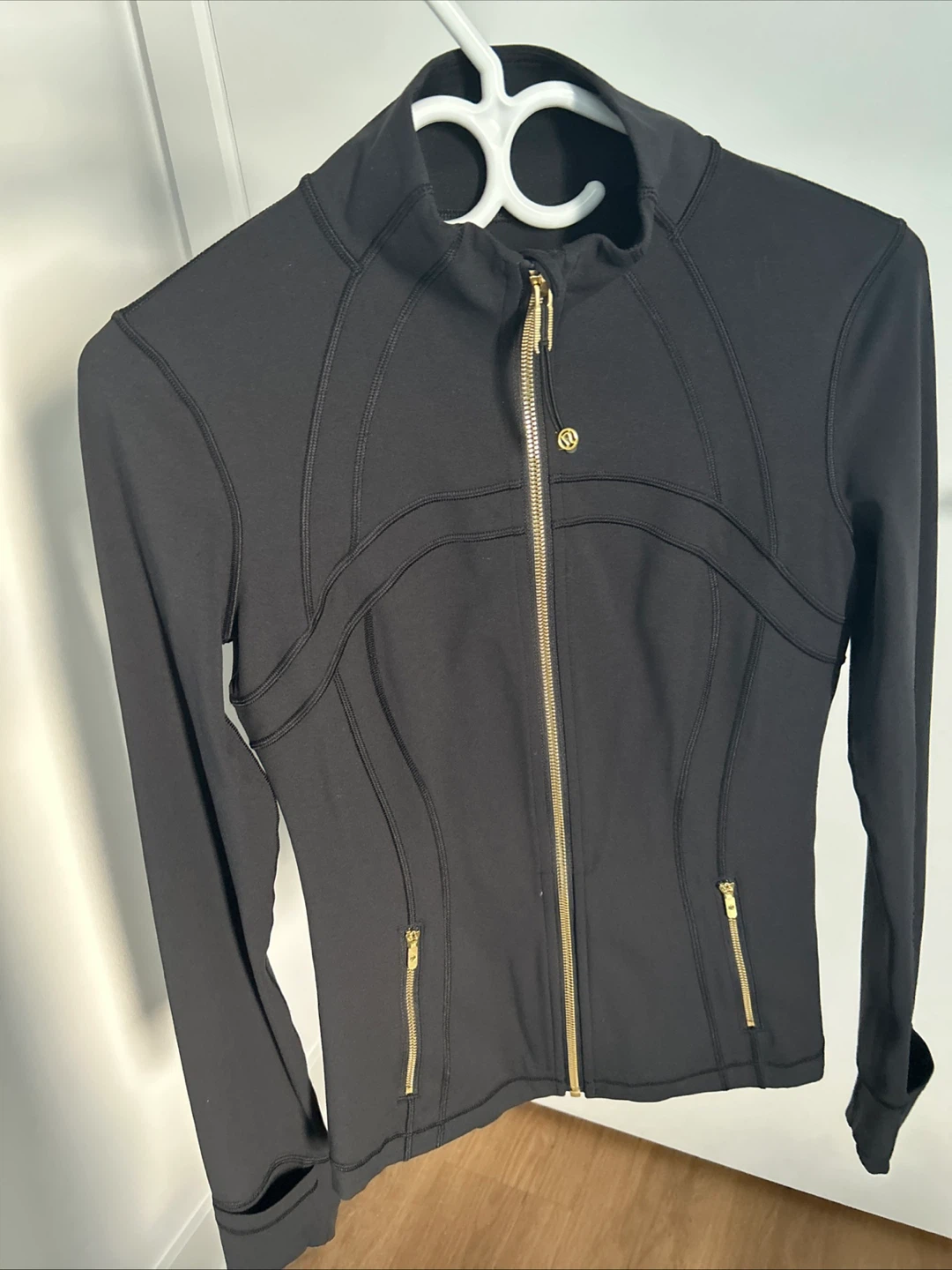 black with golden zipper Lululemon define jacket