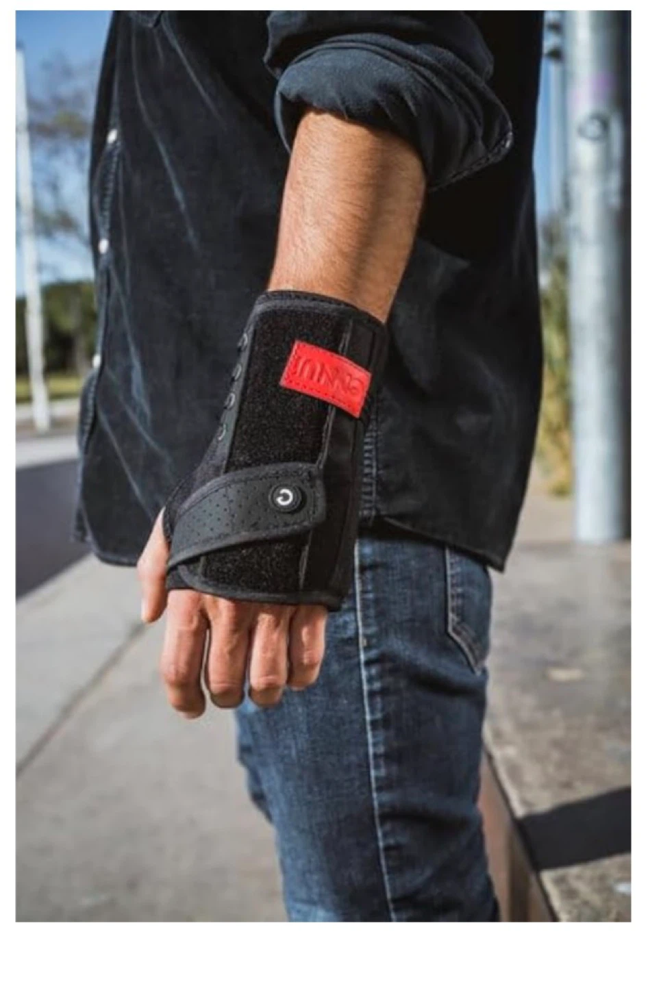 Ennui ST Wrist Strap Padded Wrist Guards Double Black size large - photo 5