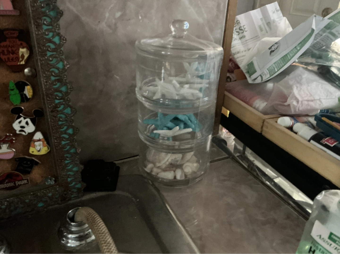 Clear Glass Stackable Tiered Jar ⚽