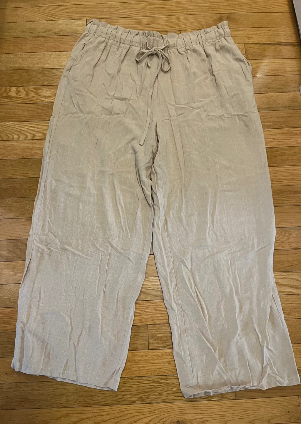 Women's Wide Leg Khaki Pants - photo 3