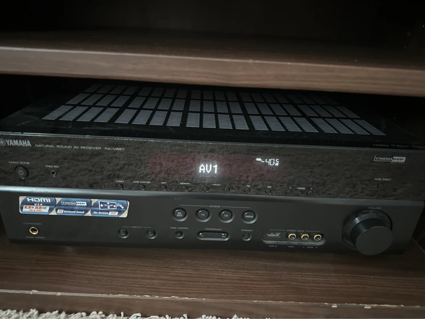 Yamaha Natural Sound AV Receiver RX-V667