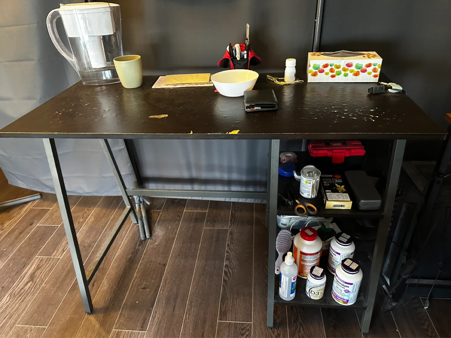 Desk with Shelving