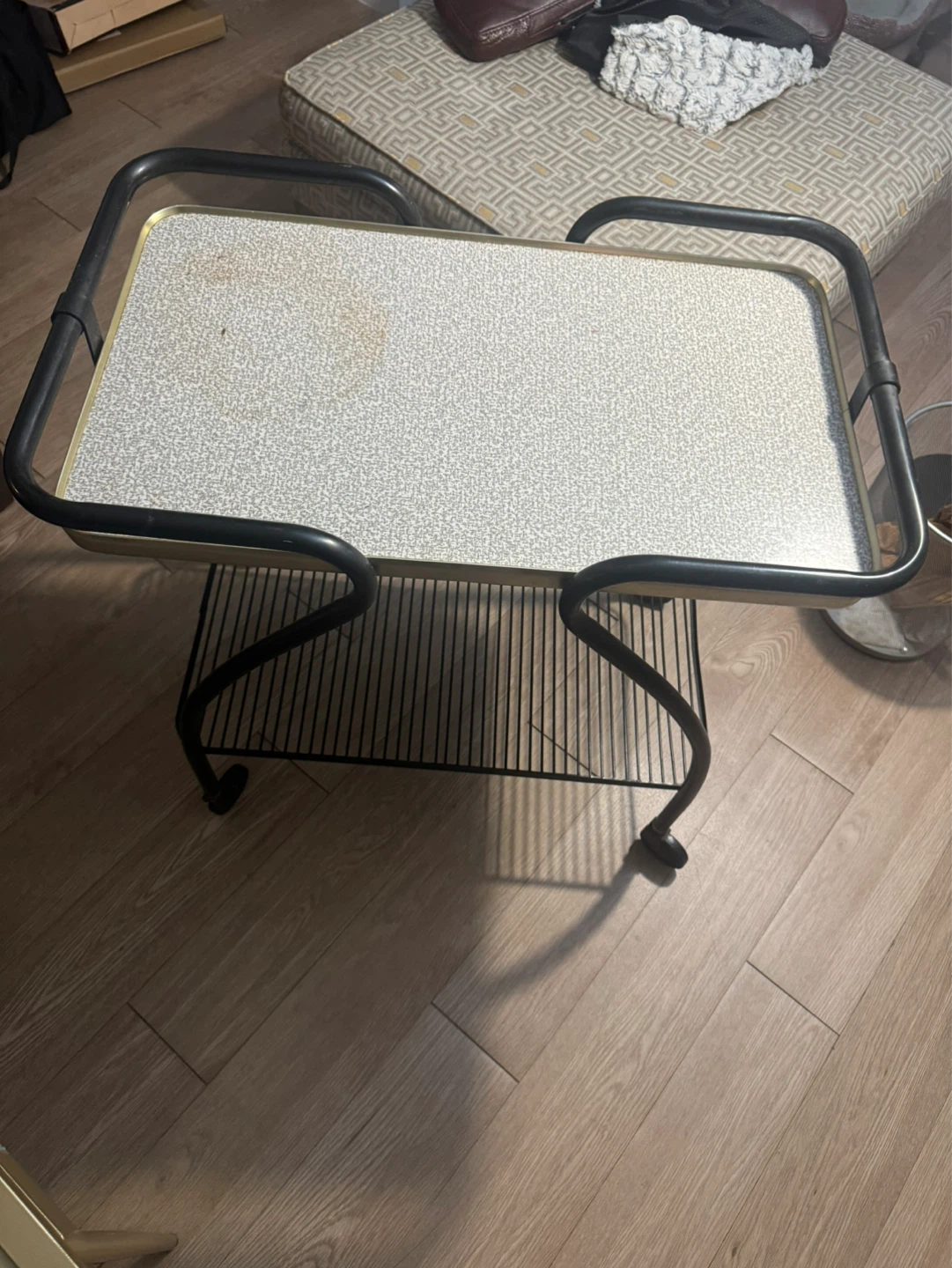 Vintage Rolling Bar Cart - photo 4