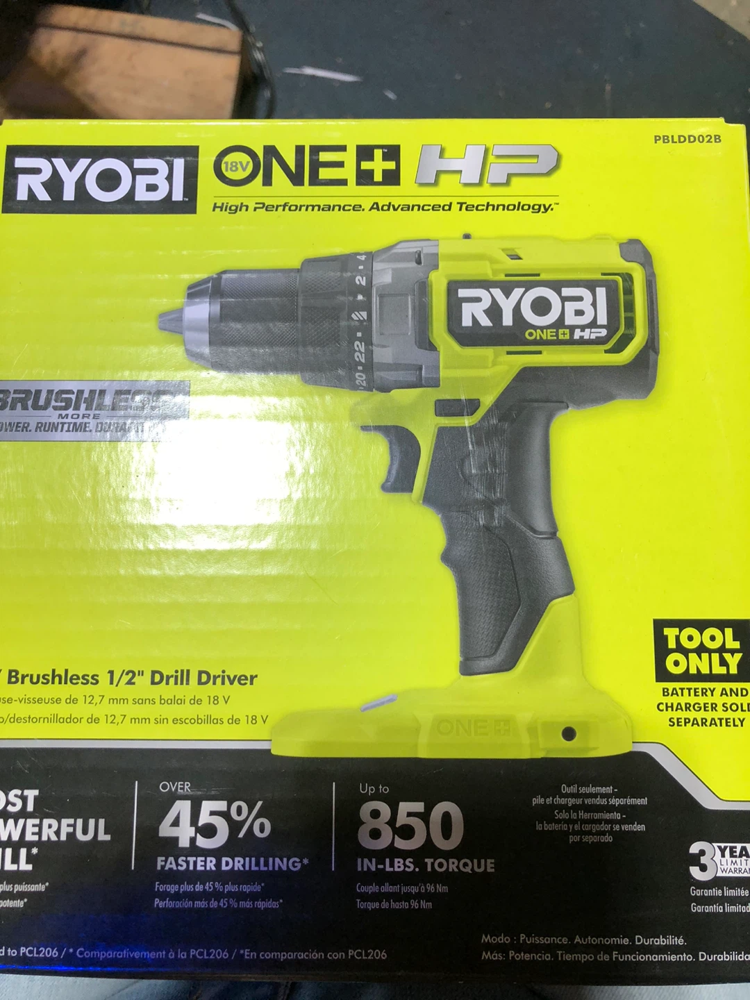 Ryobi ONE+ 18V Lithium Starter Kit & Brushless Drill Driver