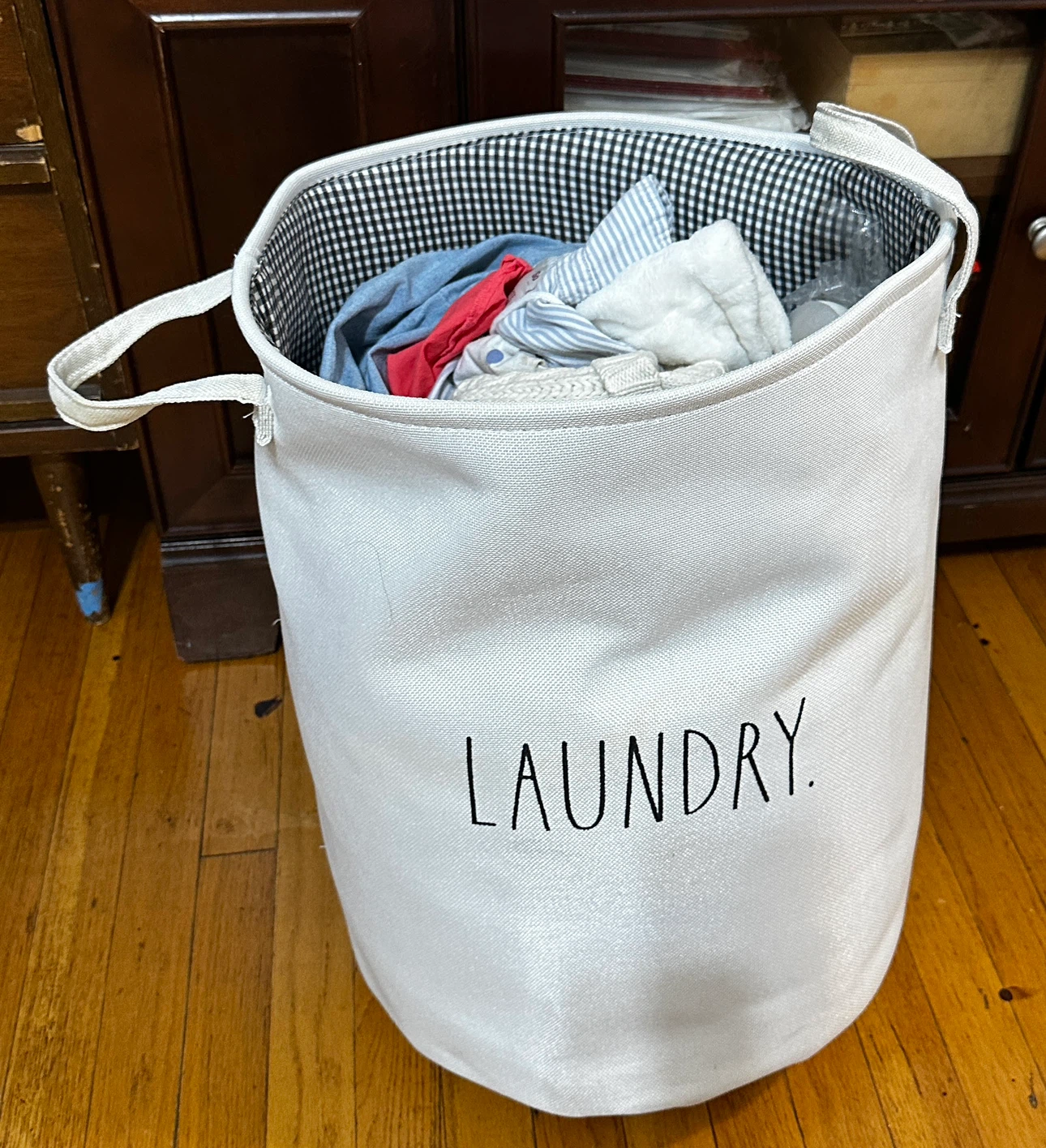 White Laundry Hamper - photo 2
