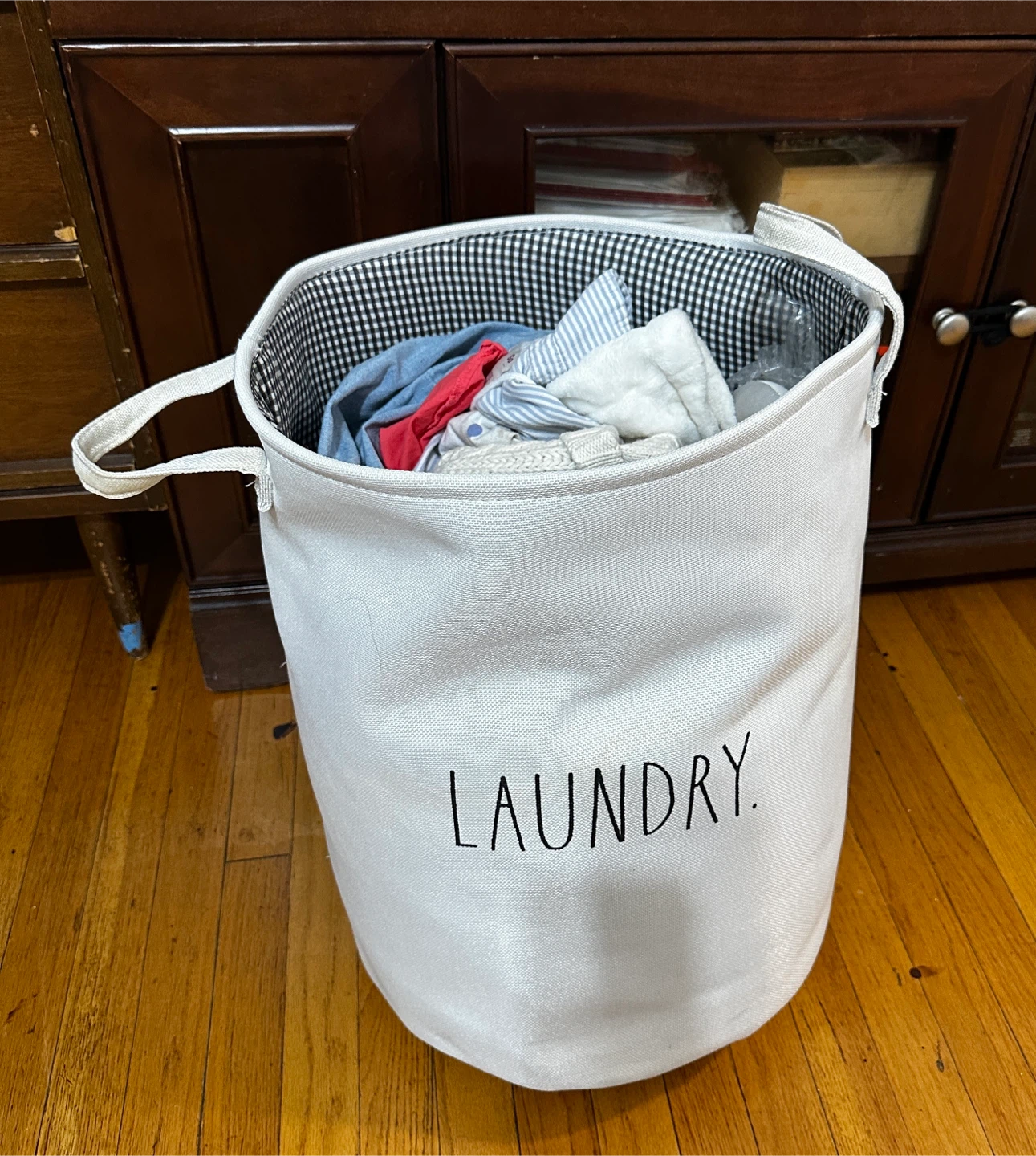 White Laundry Hamper - photo 3