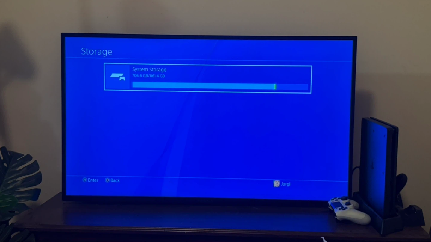 Sony PlayStation 4 Slim 1TB with Controllers and Charging Fan - photo 4