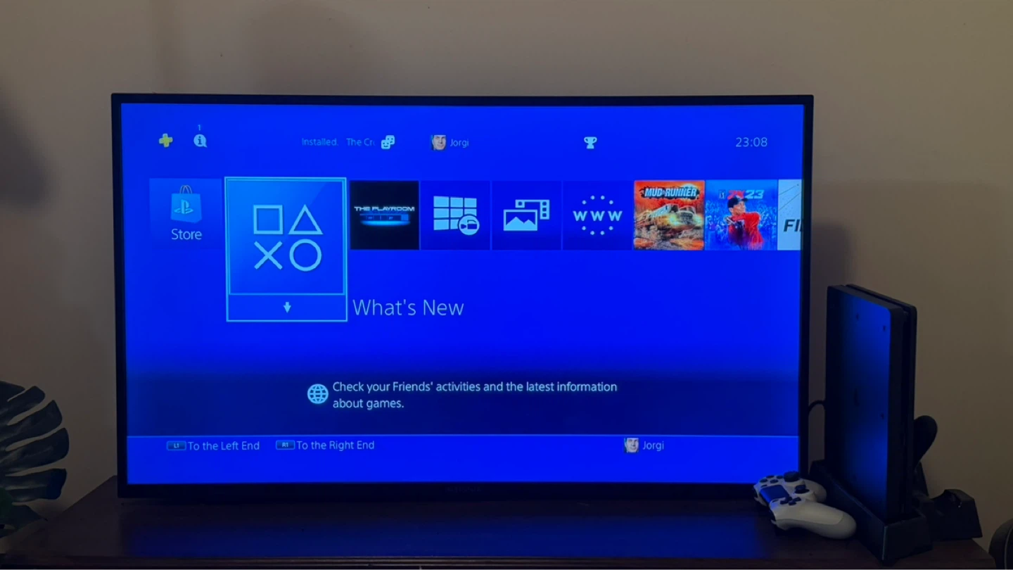 Sony PlayStation 4 Slim 1TB with Controllers and Charging Fan - photo 3