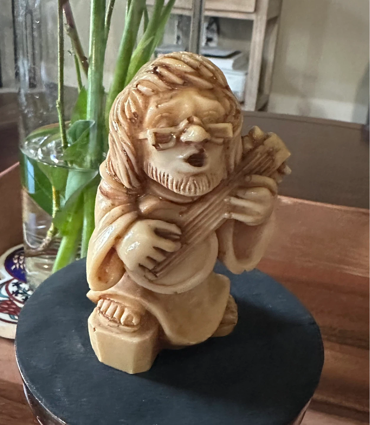 ⚽ Musical Monk Figurine by Gino Ruggeri 1970s - photo 2