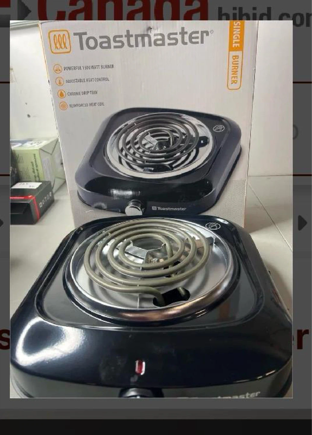 Toastmaster Single Burner Hot Plate