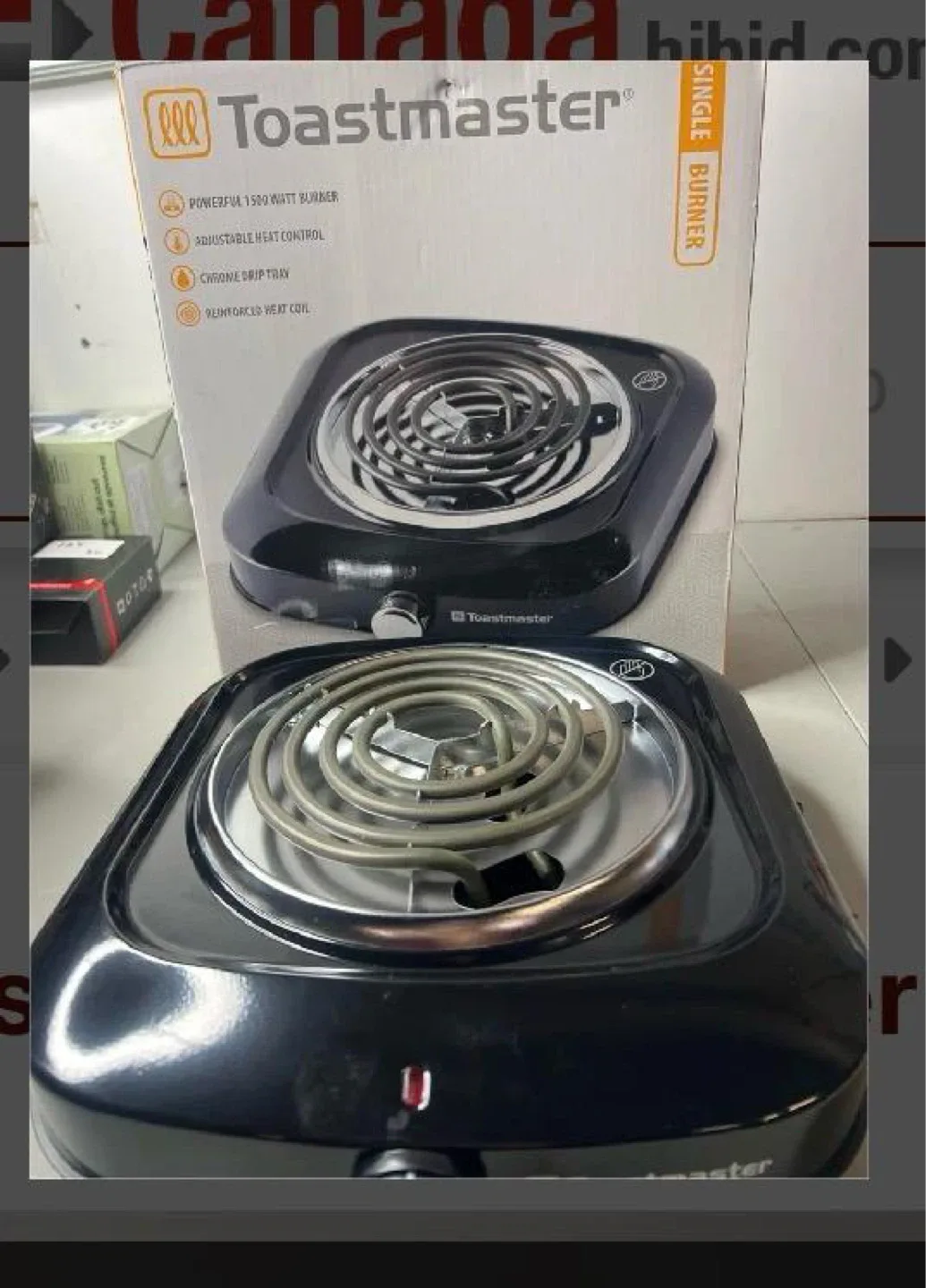 Toastmaster Single Burner Hot Plate