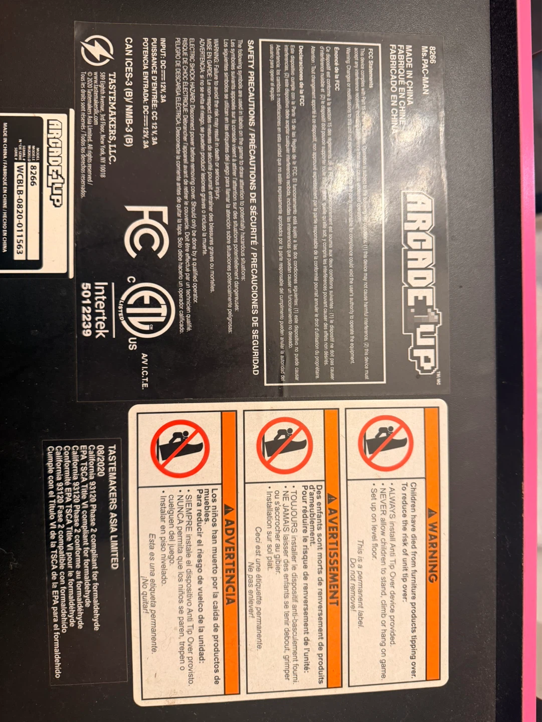 Ms. Pac-Man Arcade1Up Cabinet - photo 5