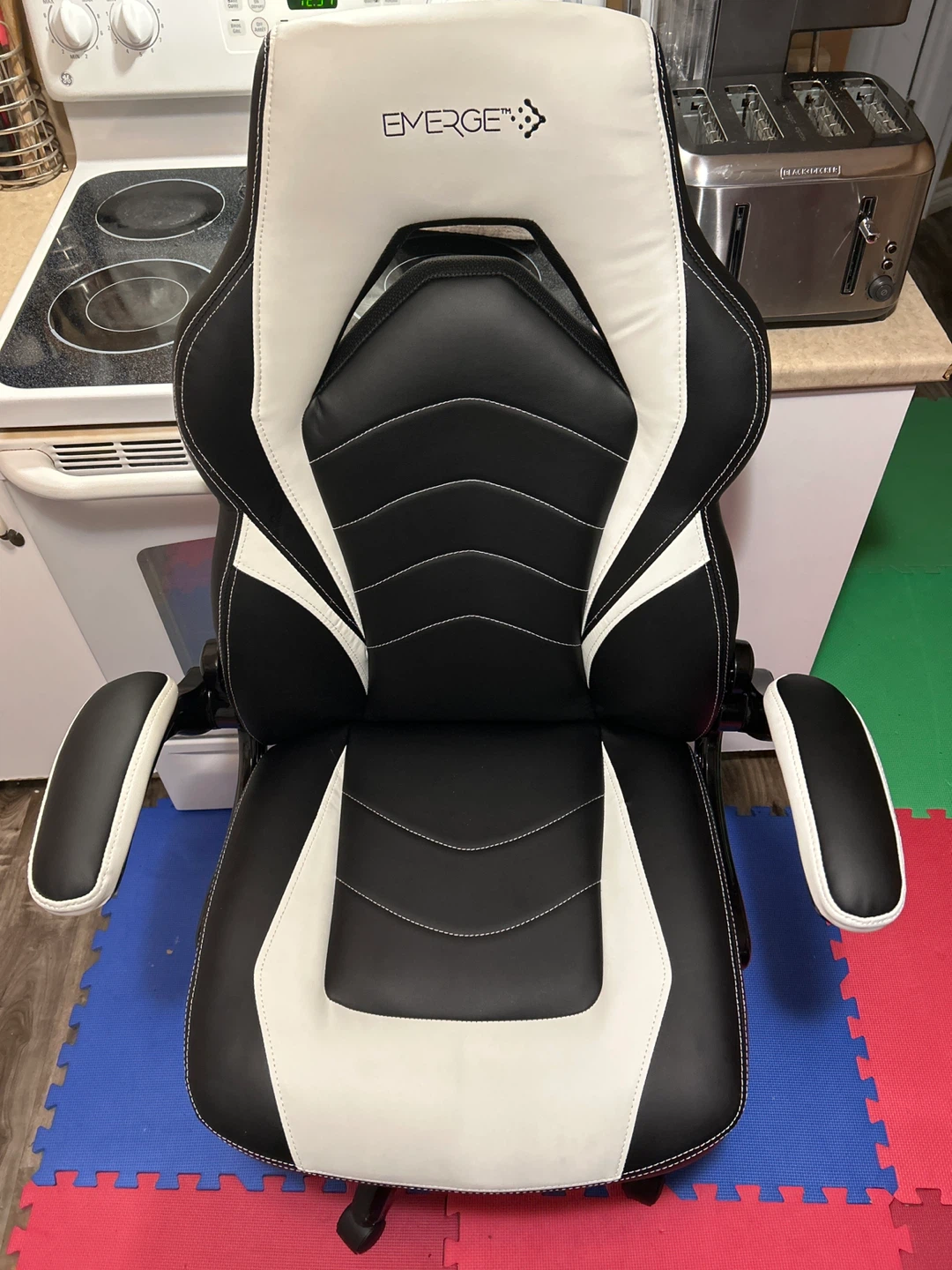 Emerge Gaming Chair - Black & White
