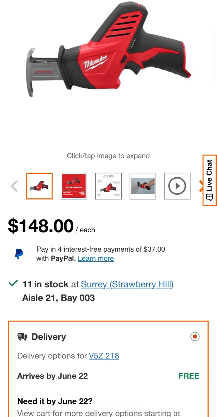 Milwaukee M12 FUEL HACKZALL Cordless Reciprocating Saw Kit