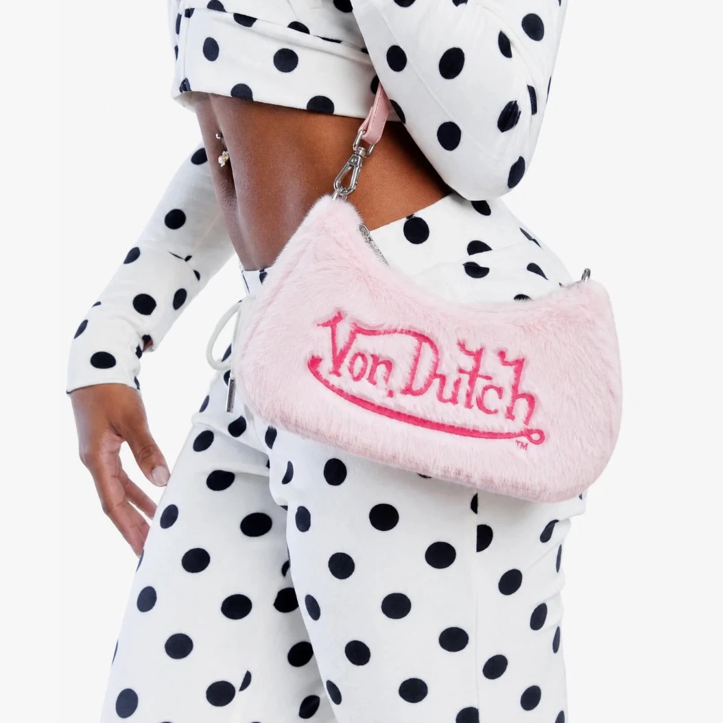 Brand New Von Dutch Pink Furry Shoulder Bag - Y2K - photo 3