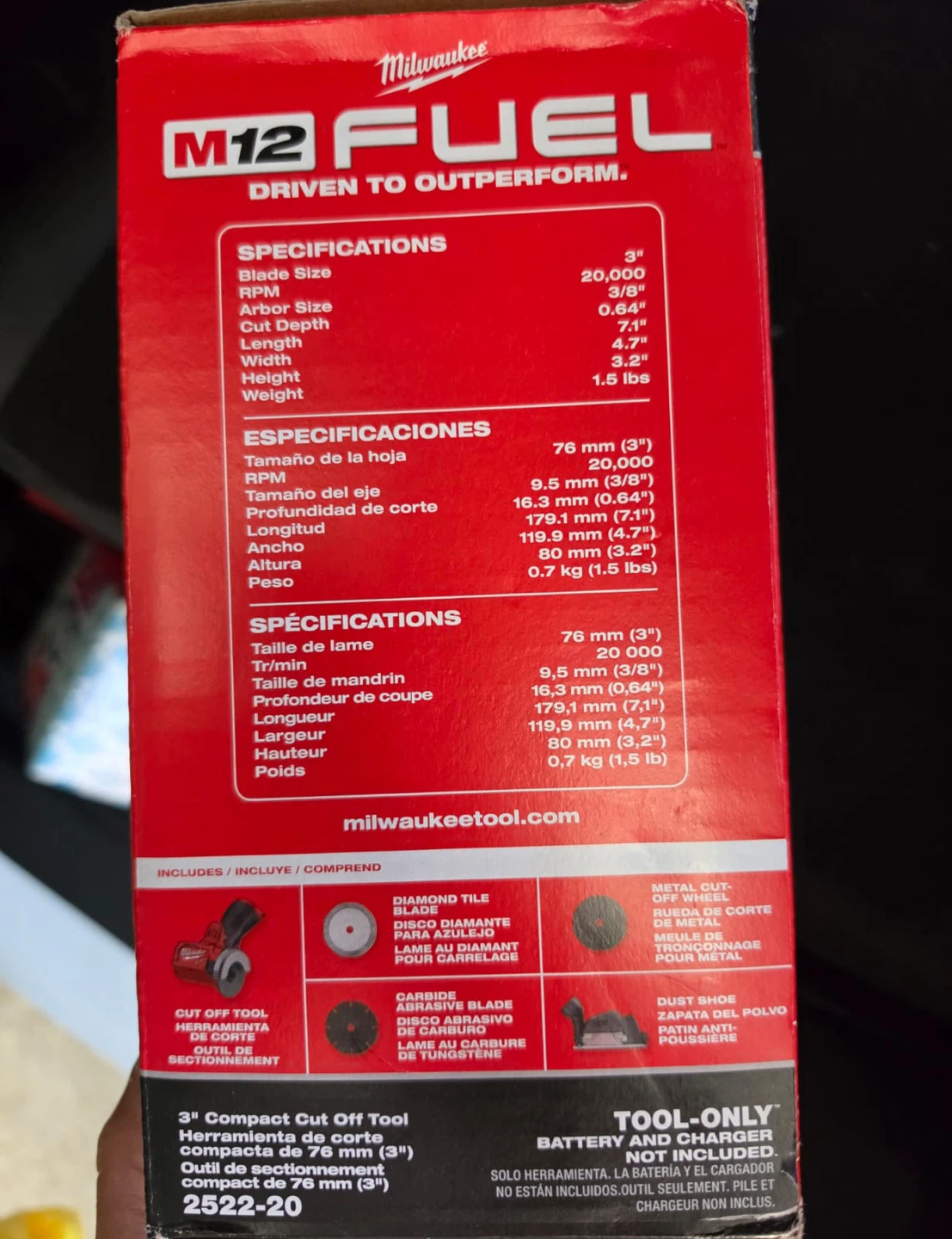 Milwaukee M12 FUEL 3" Compact Cut Off Tool - photo 2