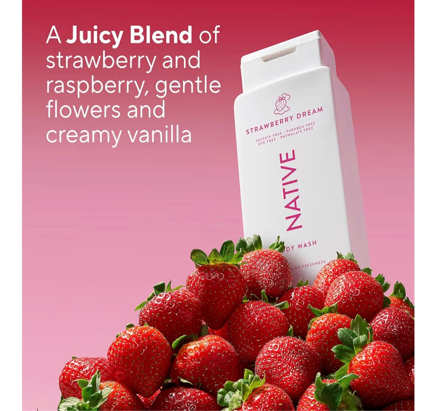 Native Strawberry Dream Body Wash NEW - photo 2