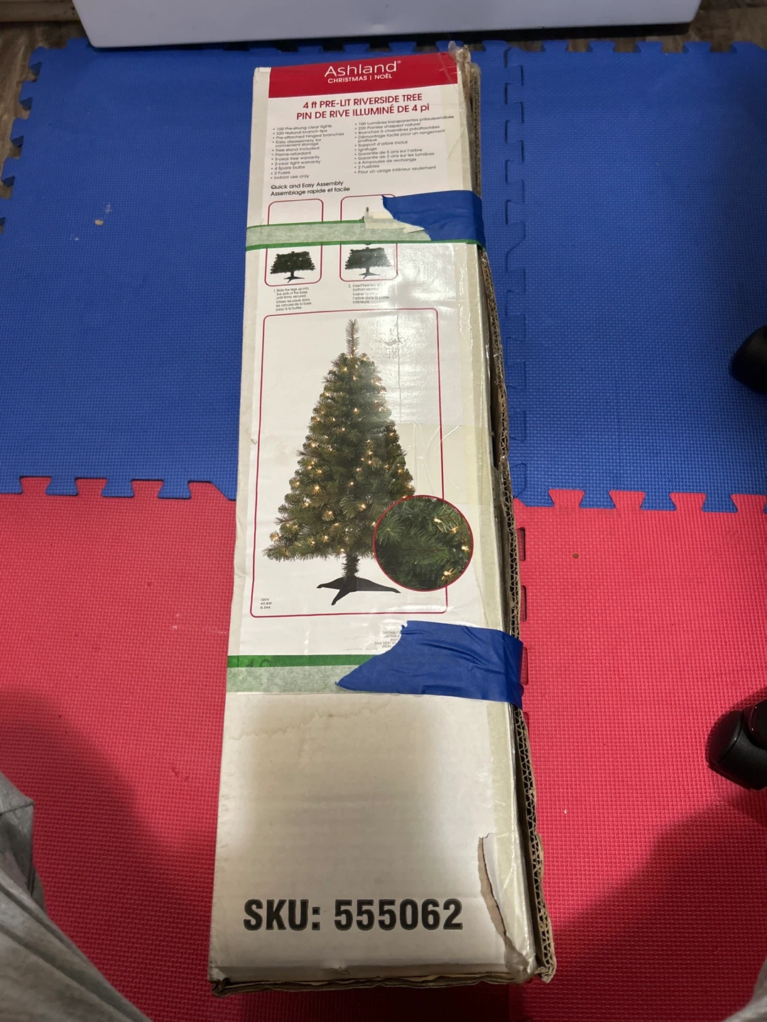 Ashland 4 ft Pre-Lit "Riverside Tree" Christmas Tree