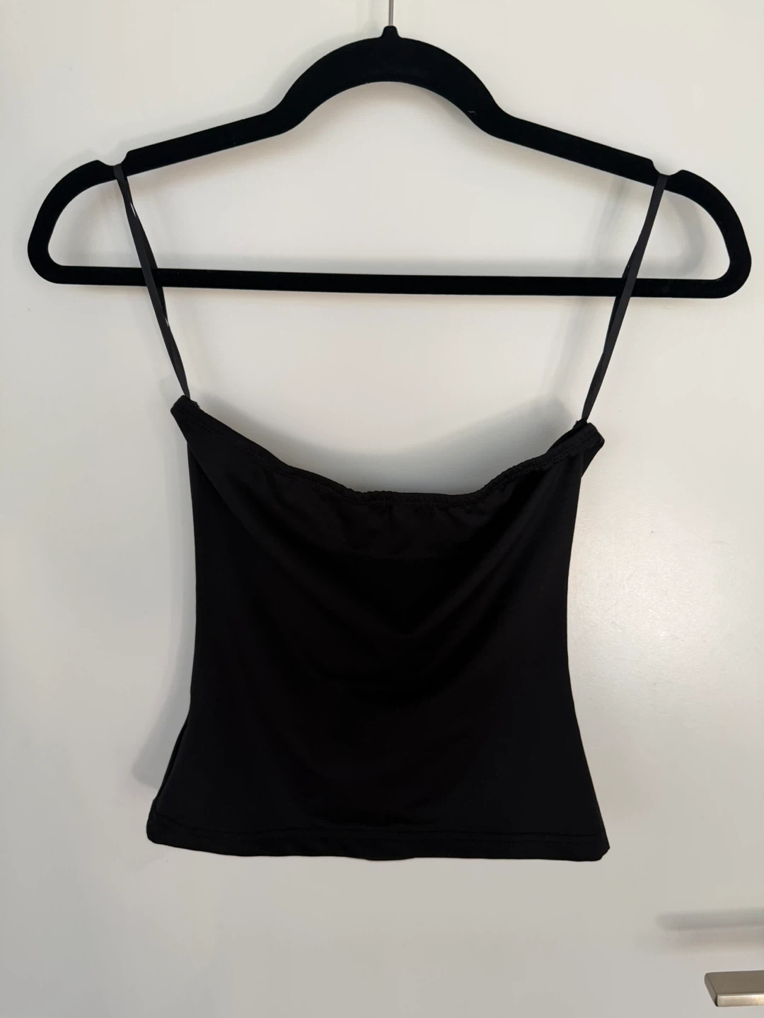 Black strapless cami top (XS)