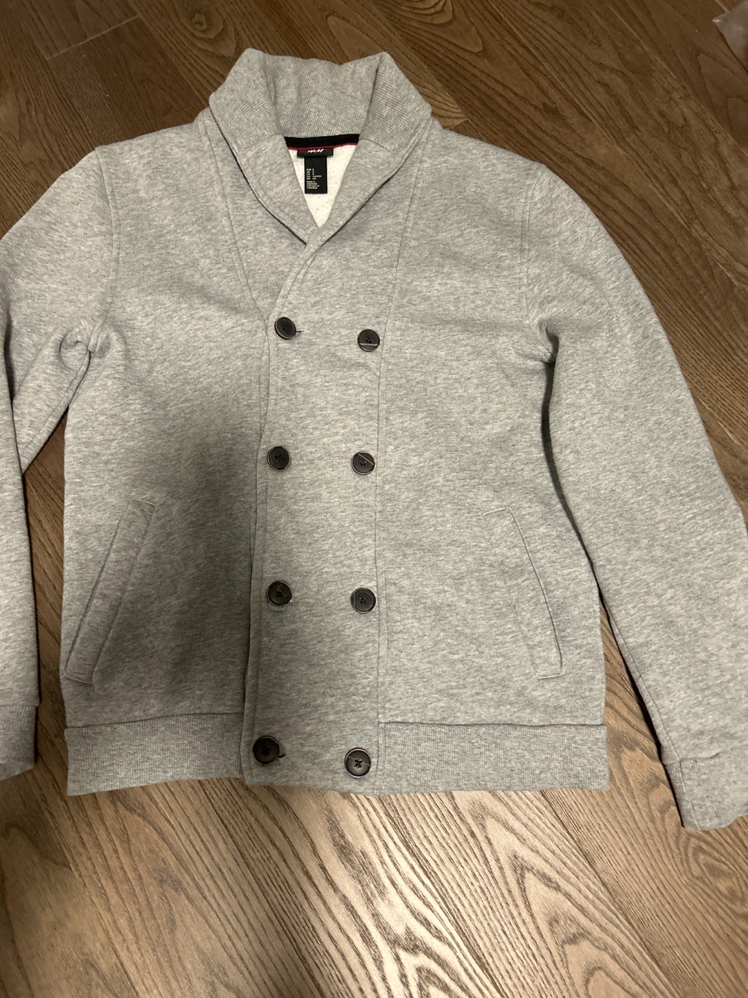 H&M Grey fleece  cardigan ⚽️
