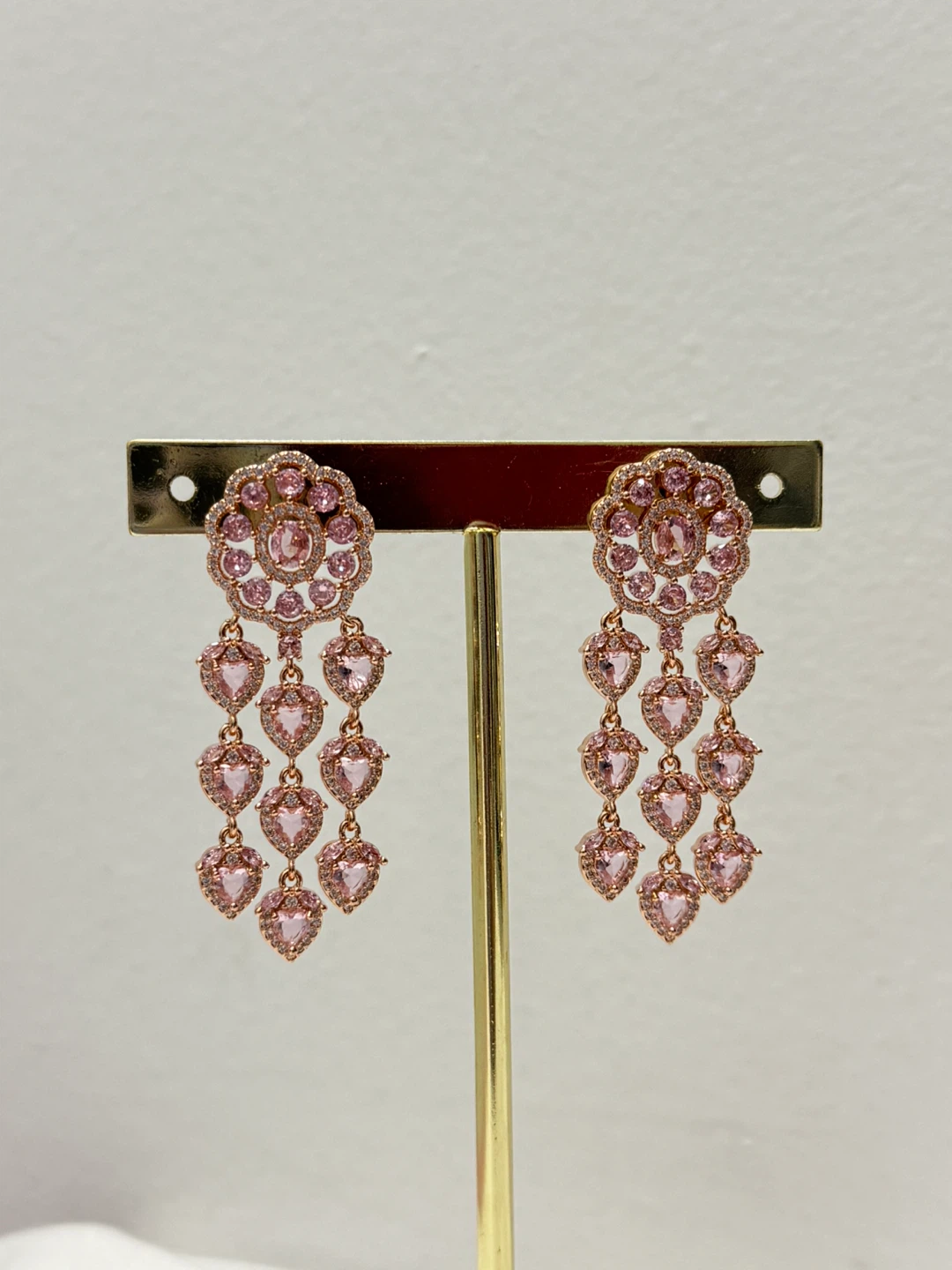 Pink Heart Dangle Earrings - photo 4