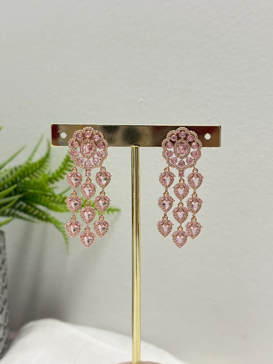 Pink Heart Dangle Earrings - photo 5
