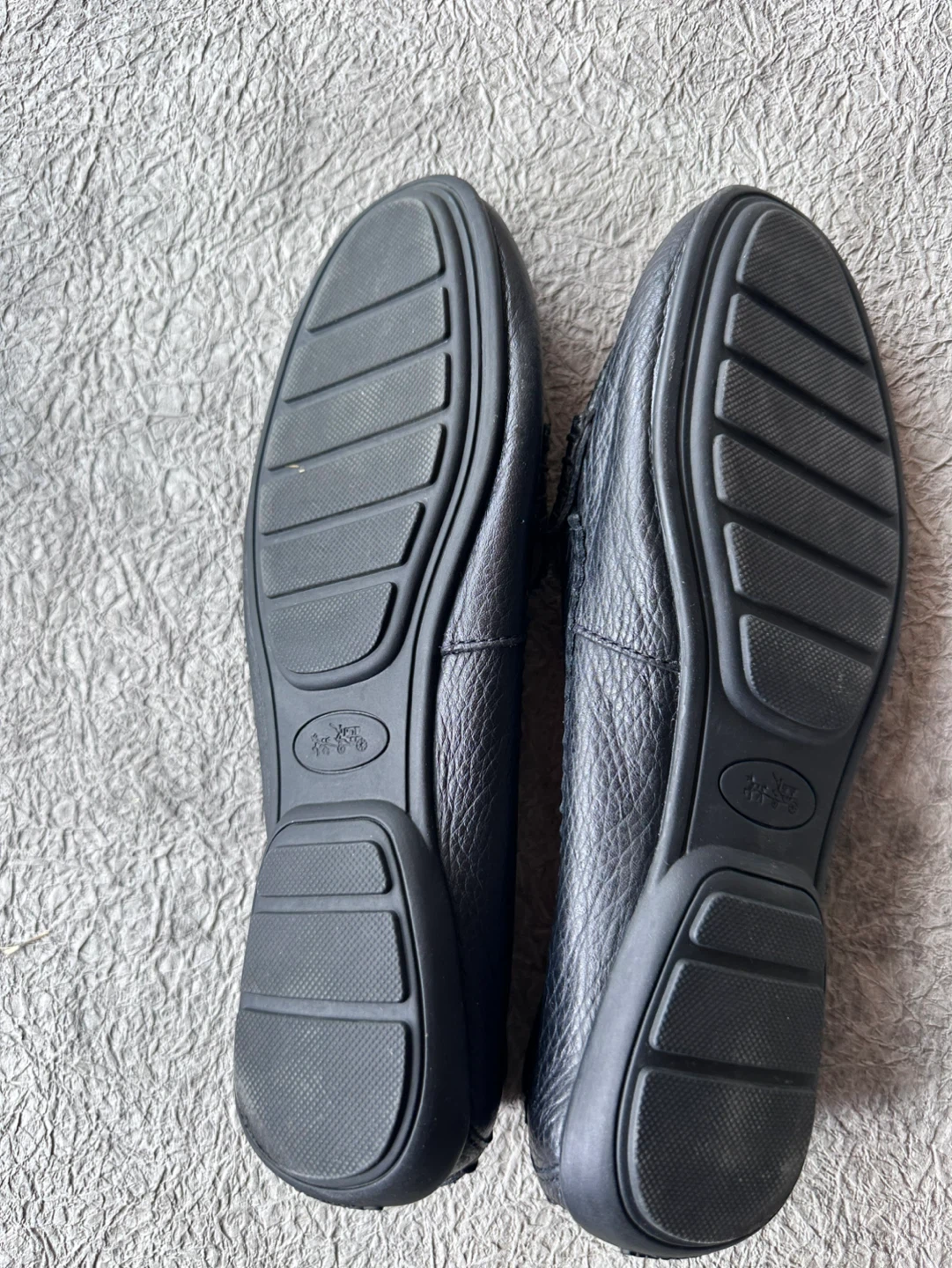 Coach Black Leather Loafers size US  7.5 - photo 2
