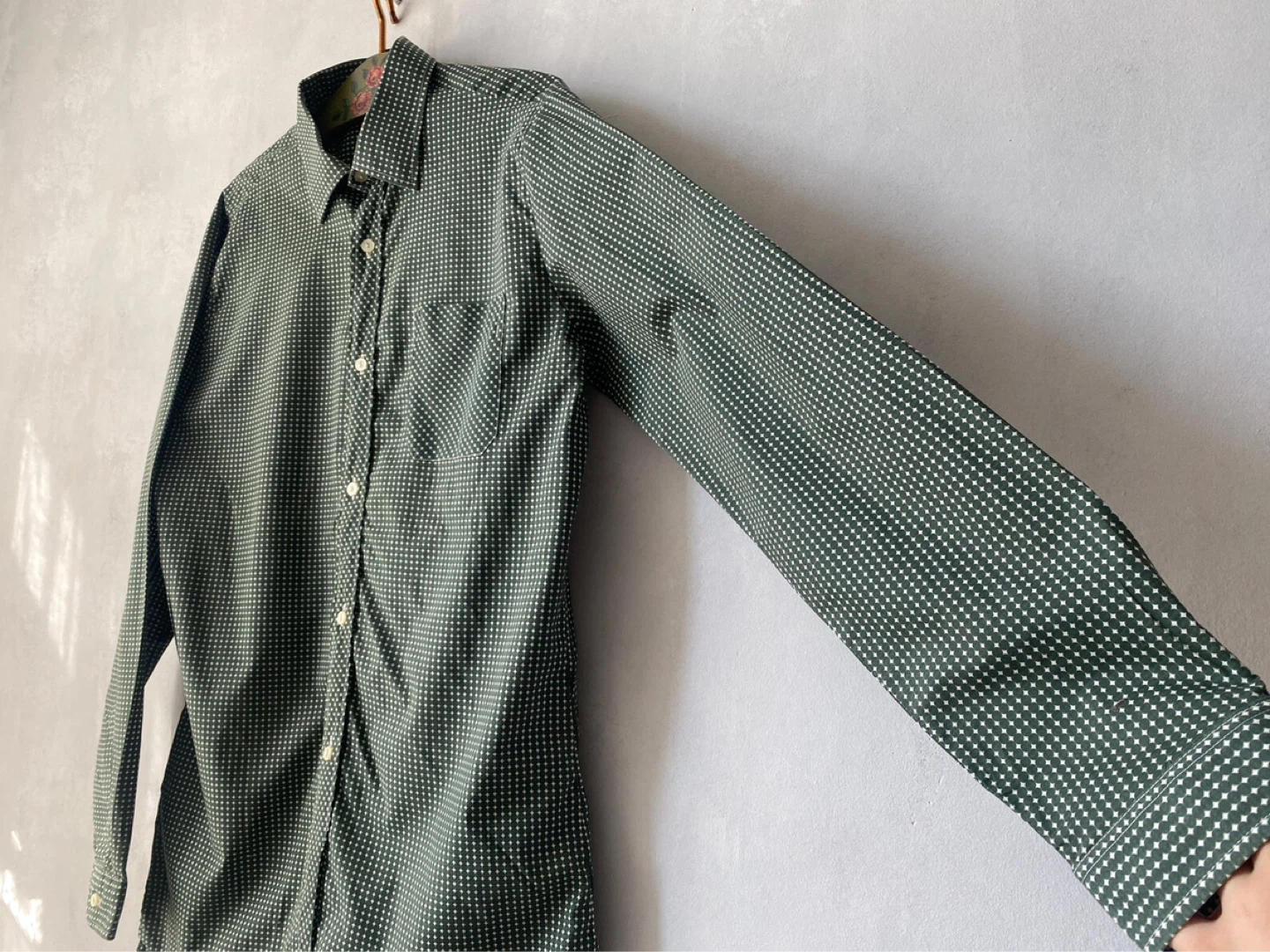 Vintage ‘70s Triola Polka-Dot Shirt - Size M/L (Tall) - photo 4