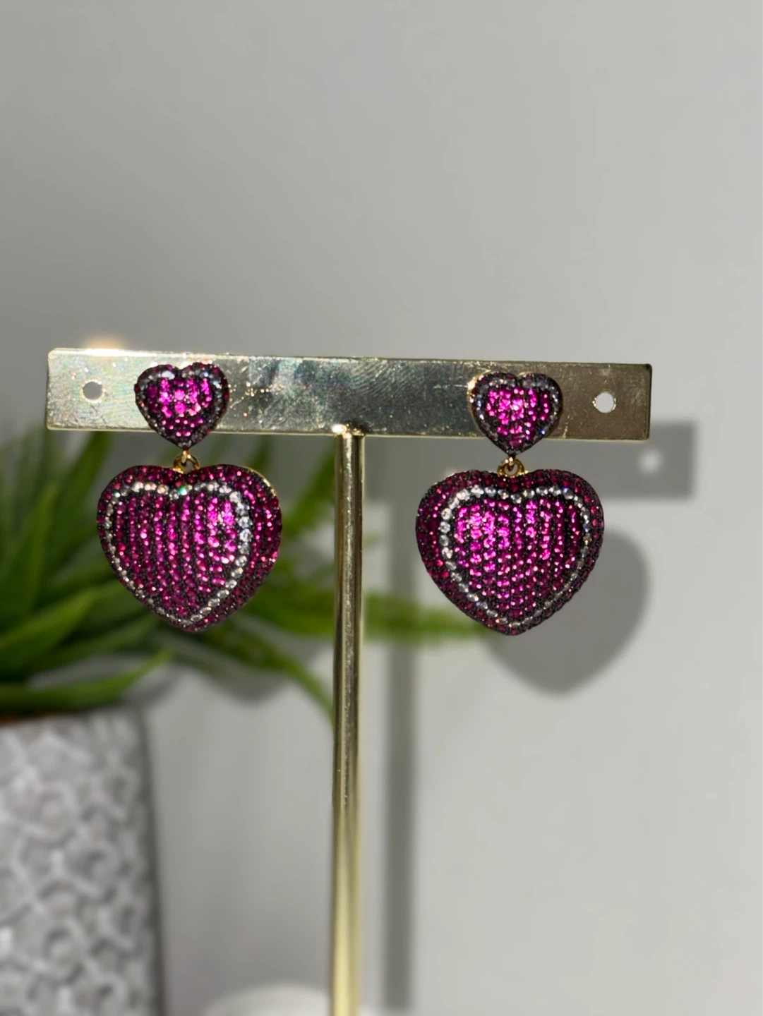 Heart Dangle Earrings