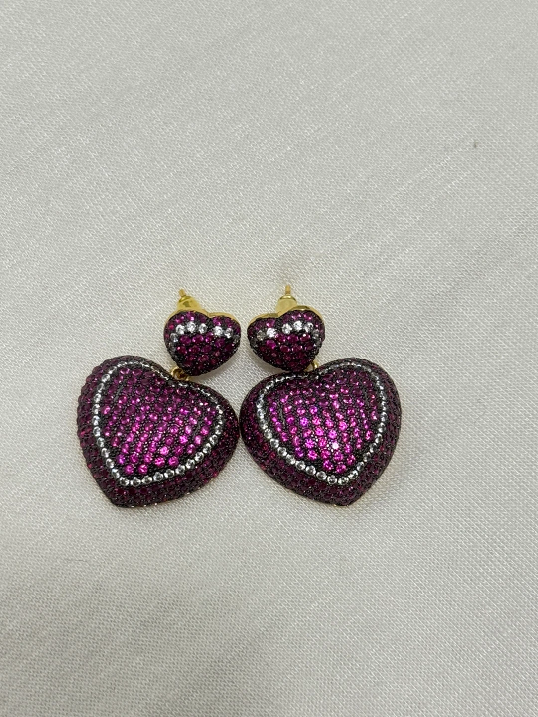 Heart Dangle Earrings - photo 4
