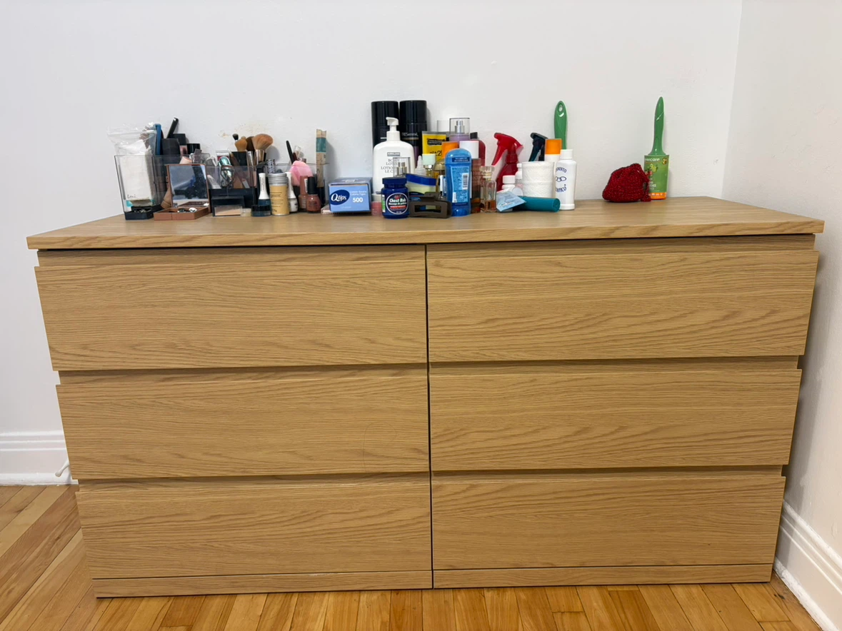 IKEA HEMNES 6-Drawer Dresser - White Stain