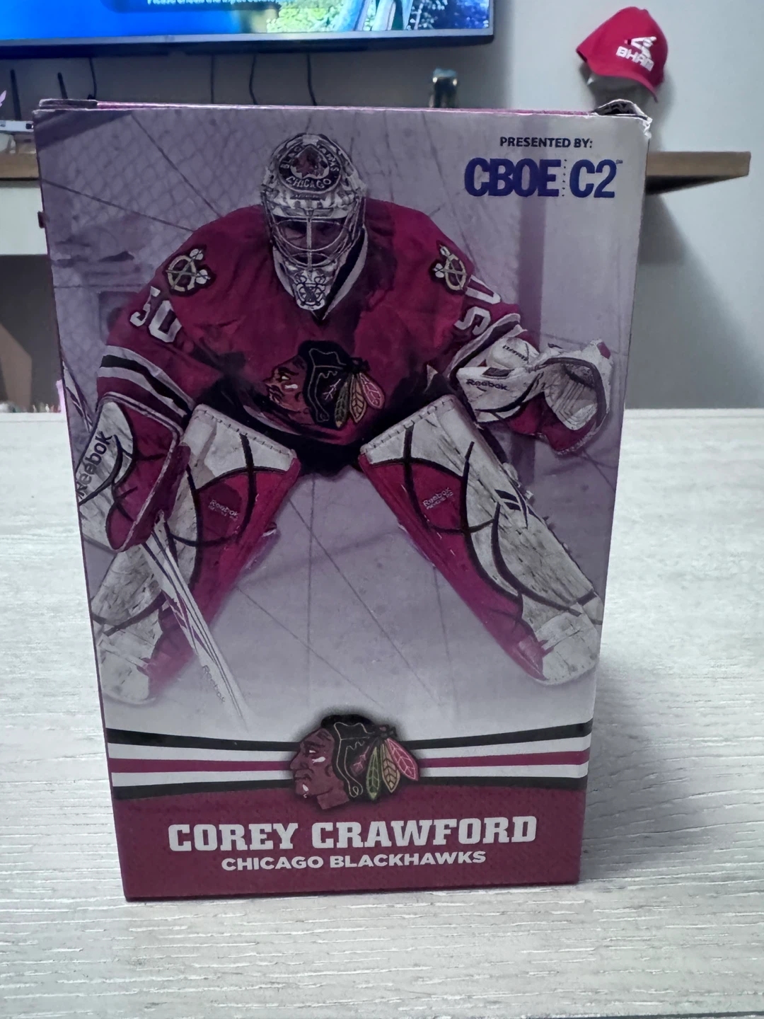 Chicago Blackhawks Corey Crawford #50 Collectible Box