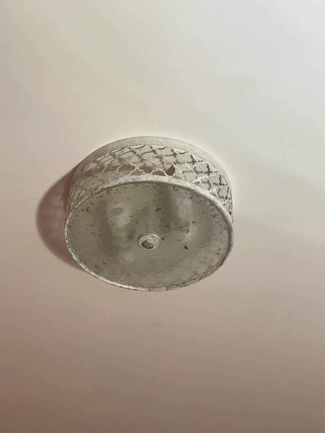 ⚽️White Metal Flush Mount Ceiling Light Fixture
