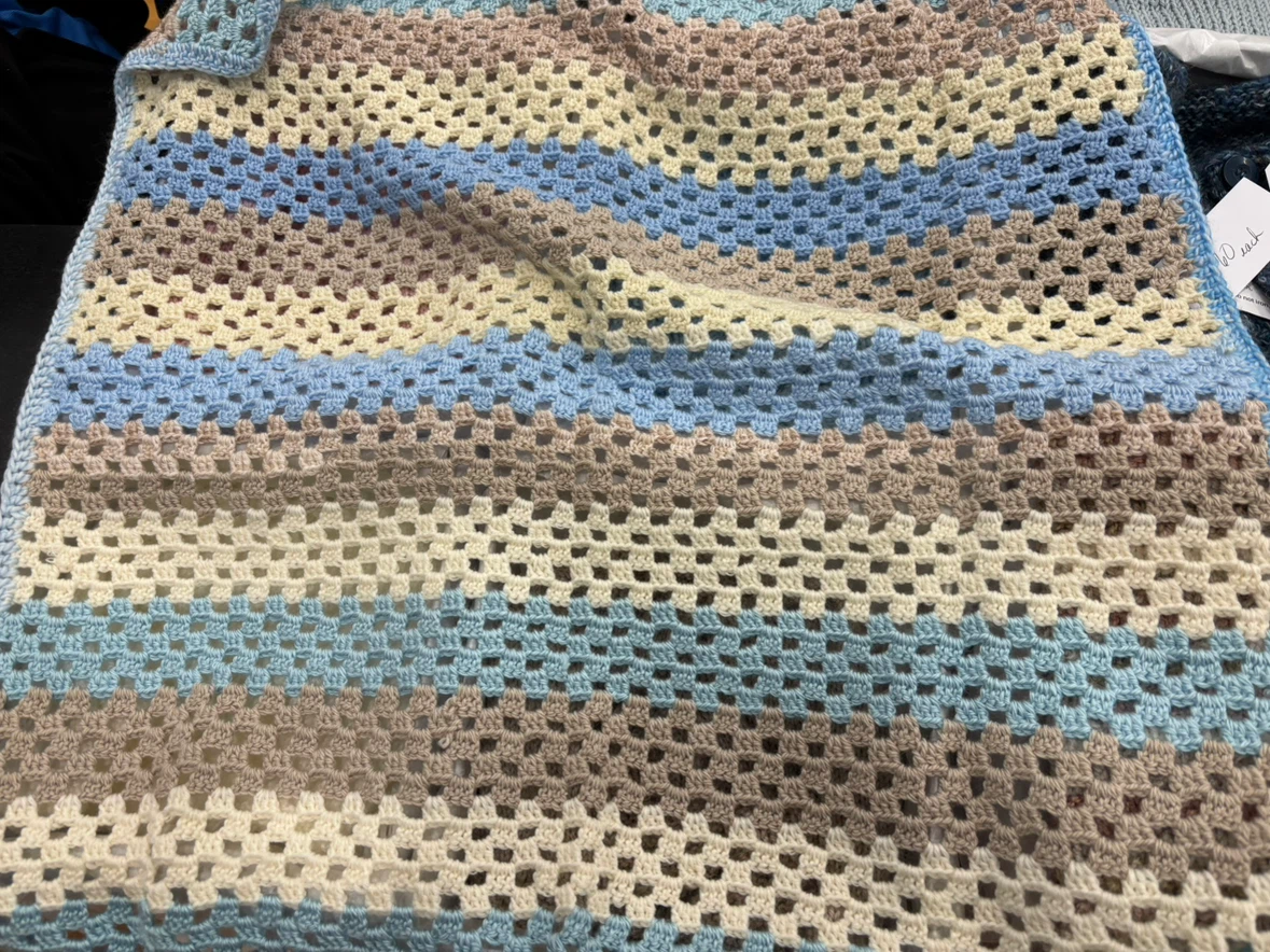 Handmade Knitted Blanket - photo 2