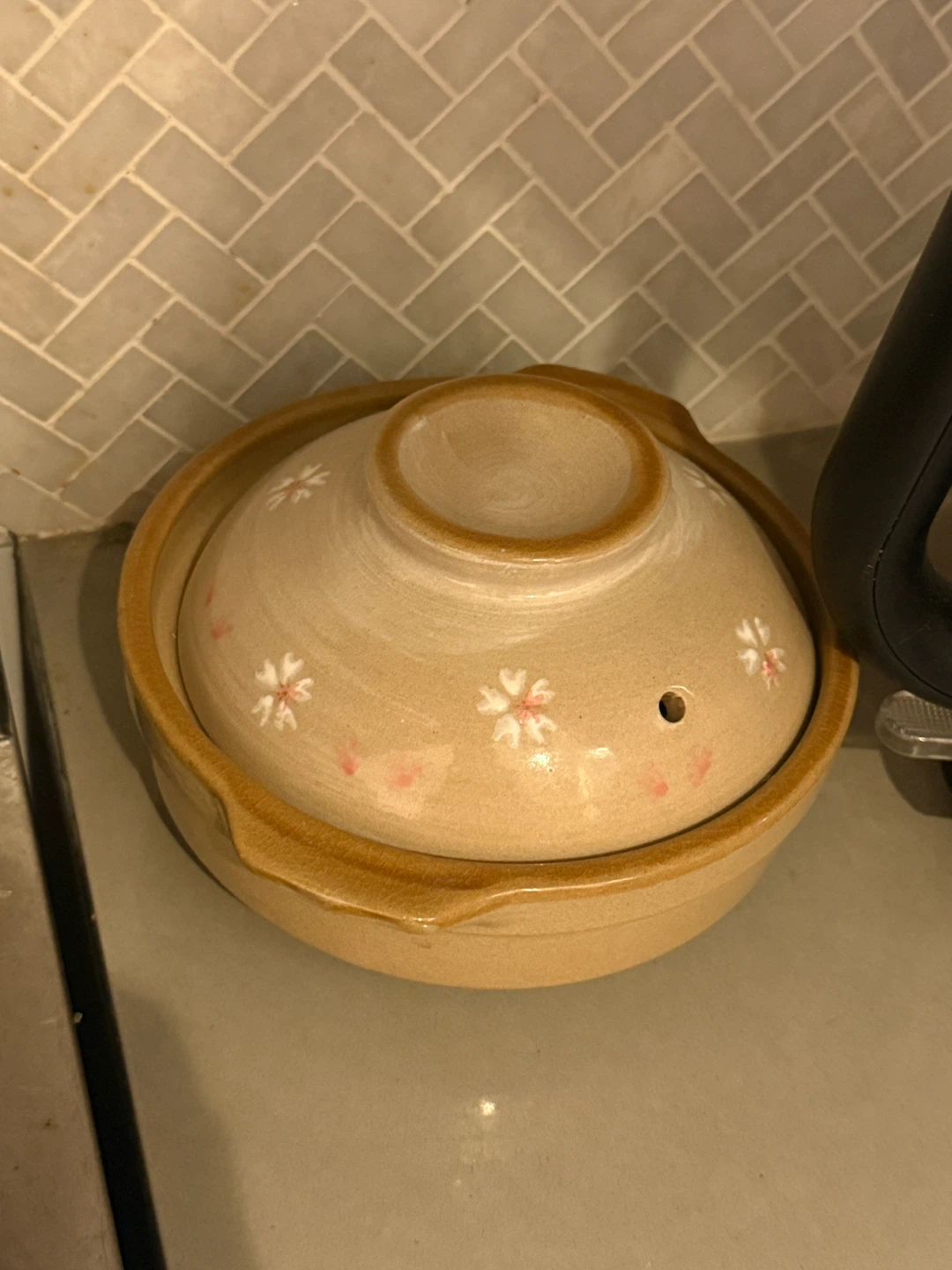 Vintage Ceramic Casserole Dish with Lid