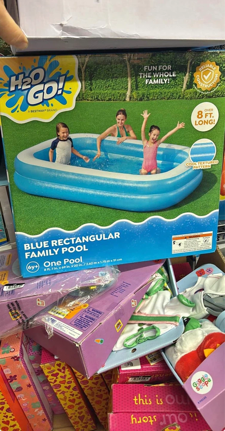 ⚽️H2O Go! Blue Rectangular Family Pool