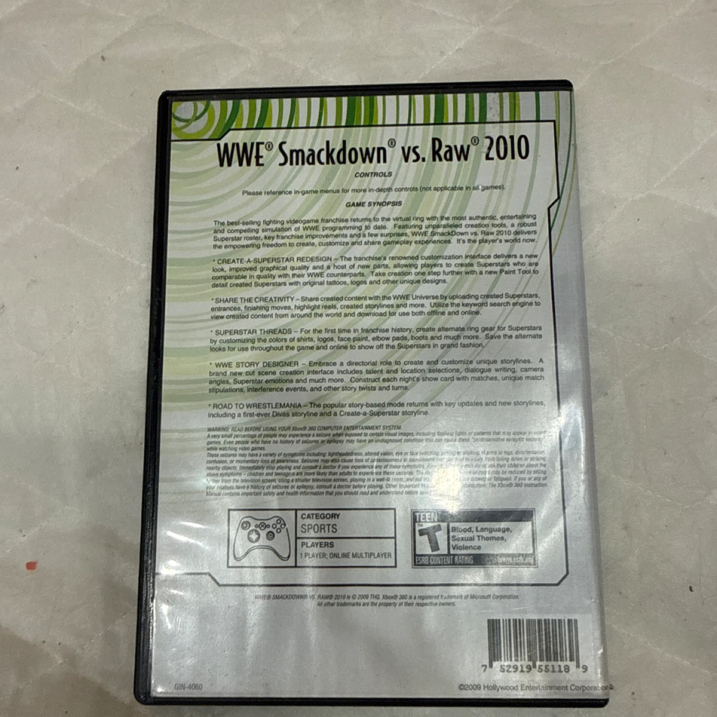 WWE SmackDown vs. Raw 2010 Video Game for Xbox 360 - photo 4