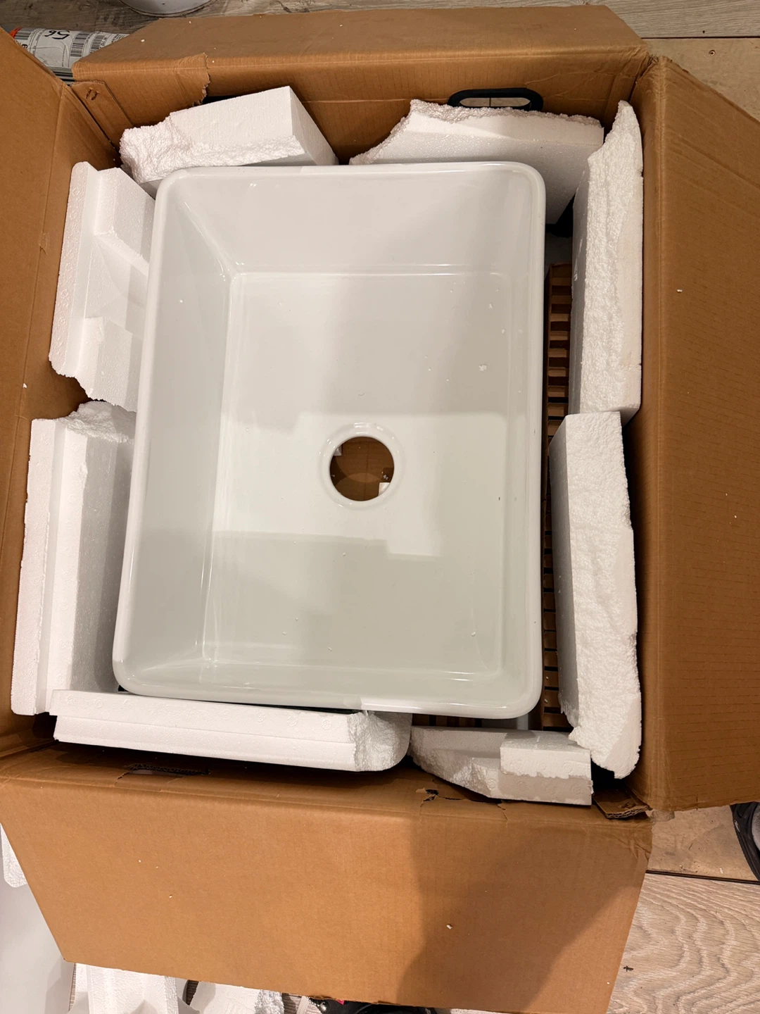Farmhouse Kitchen Sink White Fireclay - photo 3
