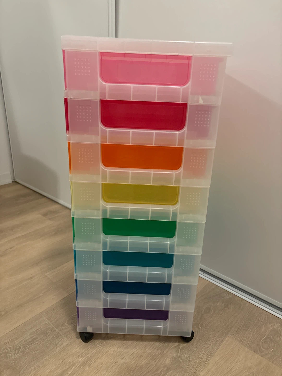 [Moving sale] Recollections 8-Drawer Rainbow Rolling Cart - photo 2
