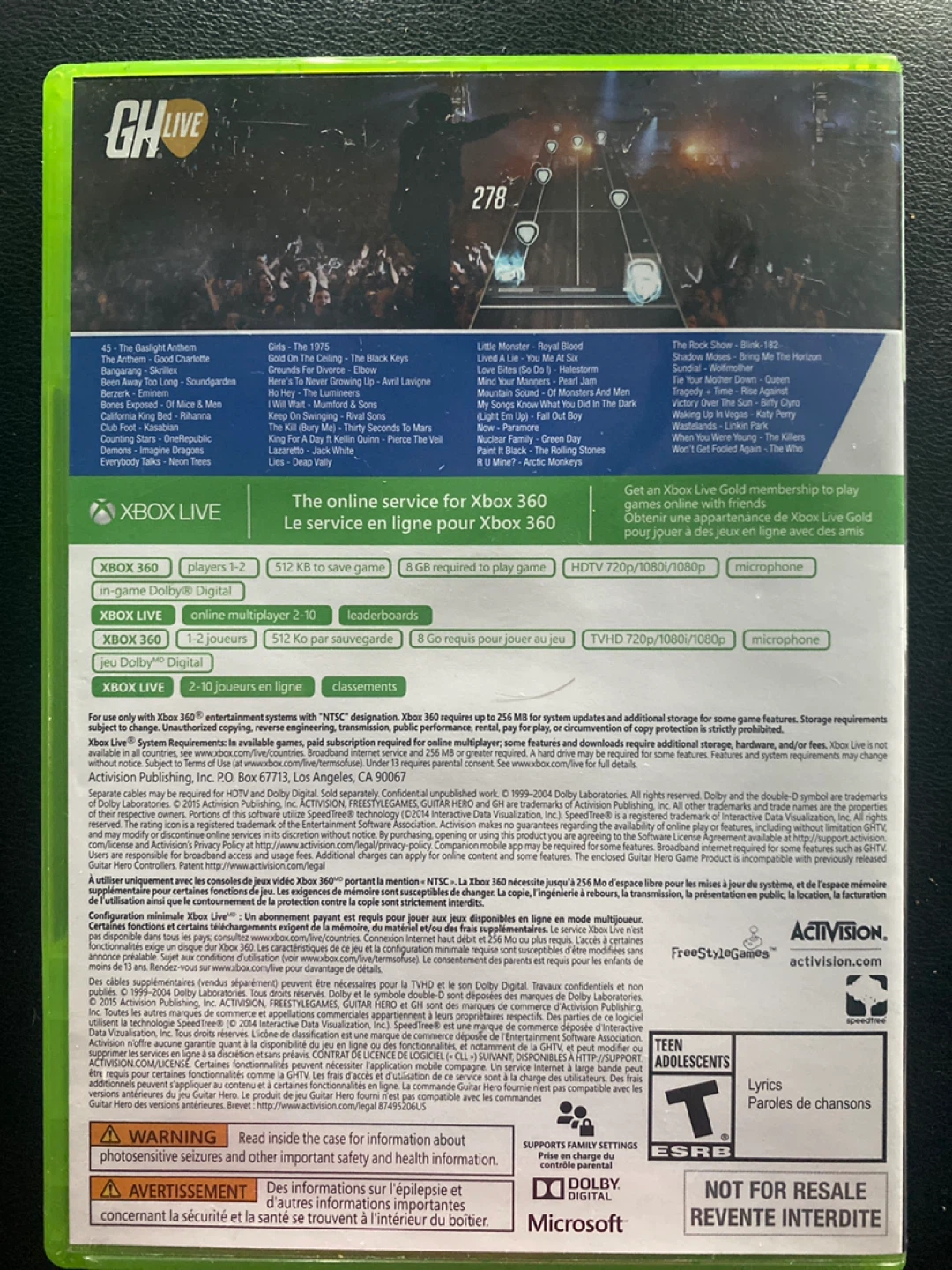 Guitar Hero Live ⚽️ Xbox 360 - photo 2