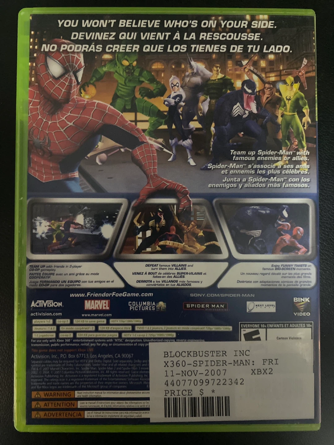 Spider-Man: Friend or Foe ⚽️ Xbox 360 Game - photo 2