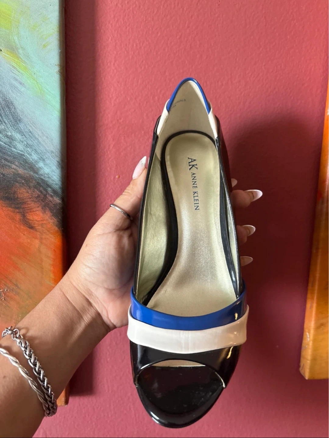 ⚽️ New Anne Klein Women's Peep-Toe Heels - photo 2