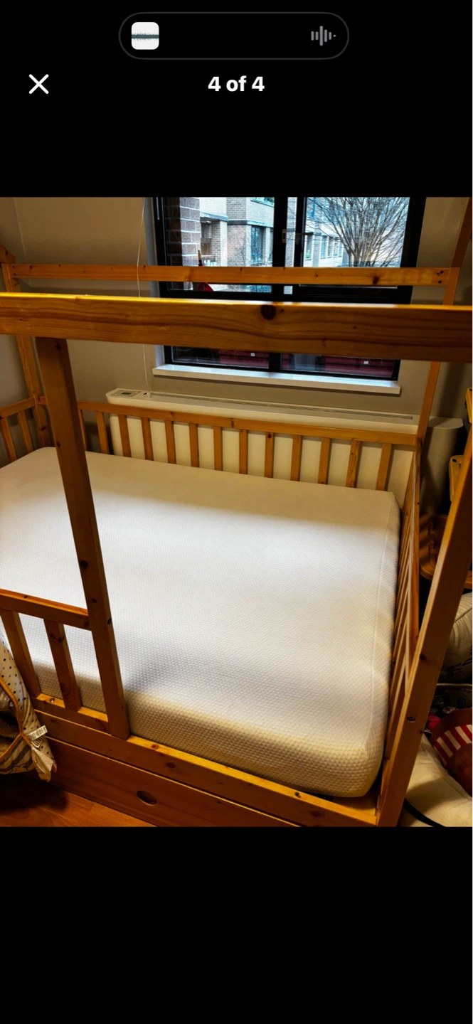 Montessori wooden house bed frame