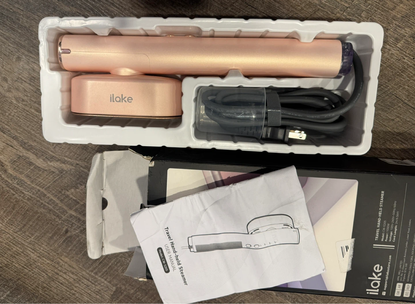 ilake 1000W Wrinkle Eraser Travel Handheld Steamer - photo 2