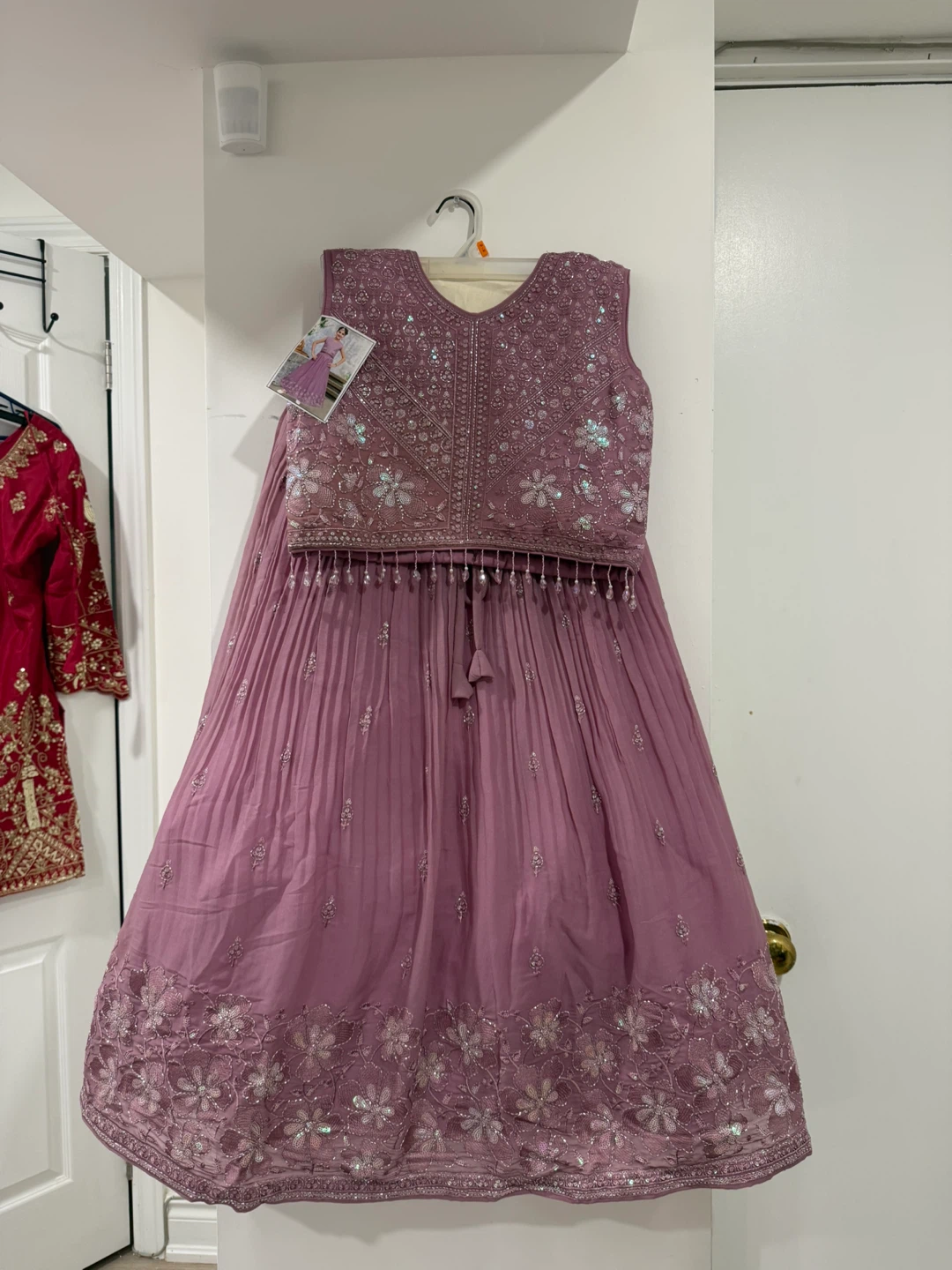 Sequined Lavender Lehanga Choli⚽️