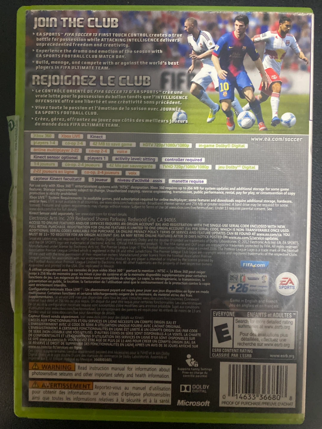 ⚽️ Xbox 360 ⚽️ FIFA Soccer 13 ⚽️ Video Game - photo 2