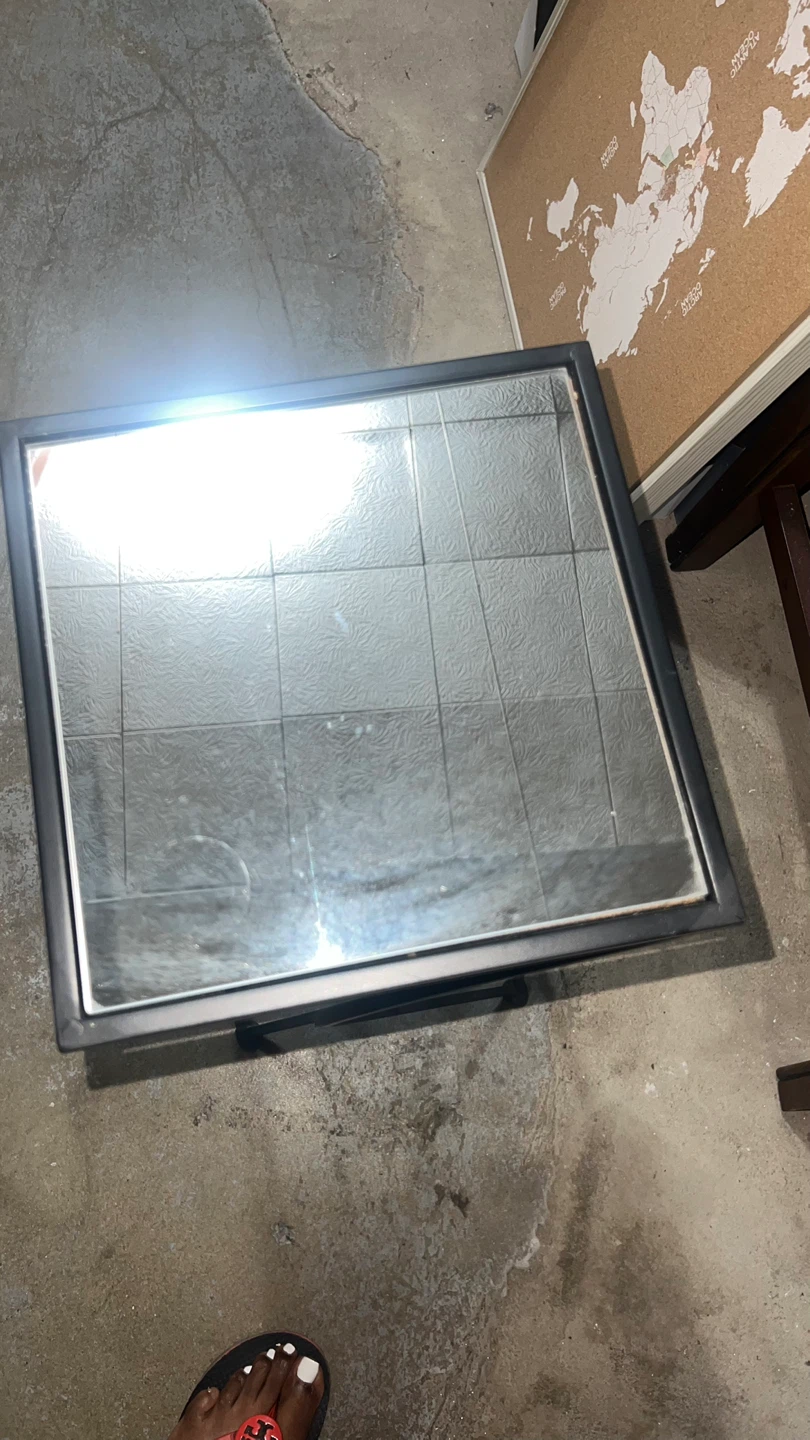 Square Mirrored Accent Table - photo 3