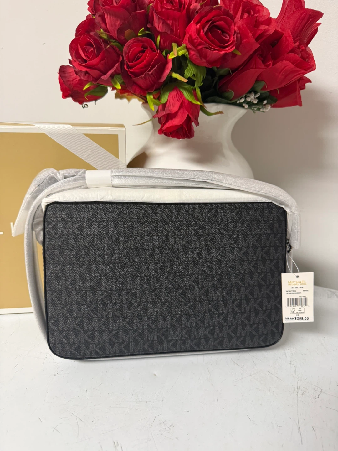 Michael Kors Jet Set Travel Camera Bag - Black Signature - photo 2