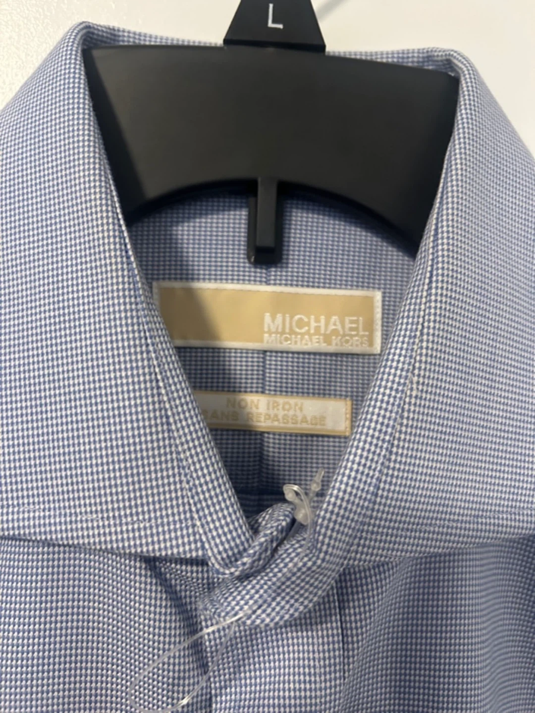 Michael Kors Men's Blue Non-Iron Dress Shirt - photo 2